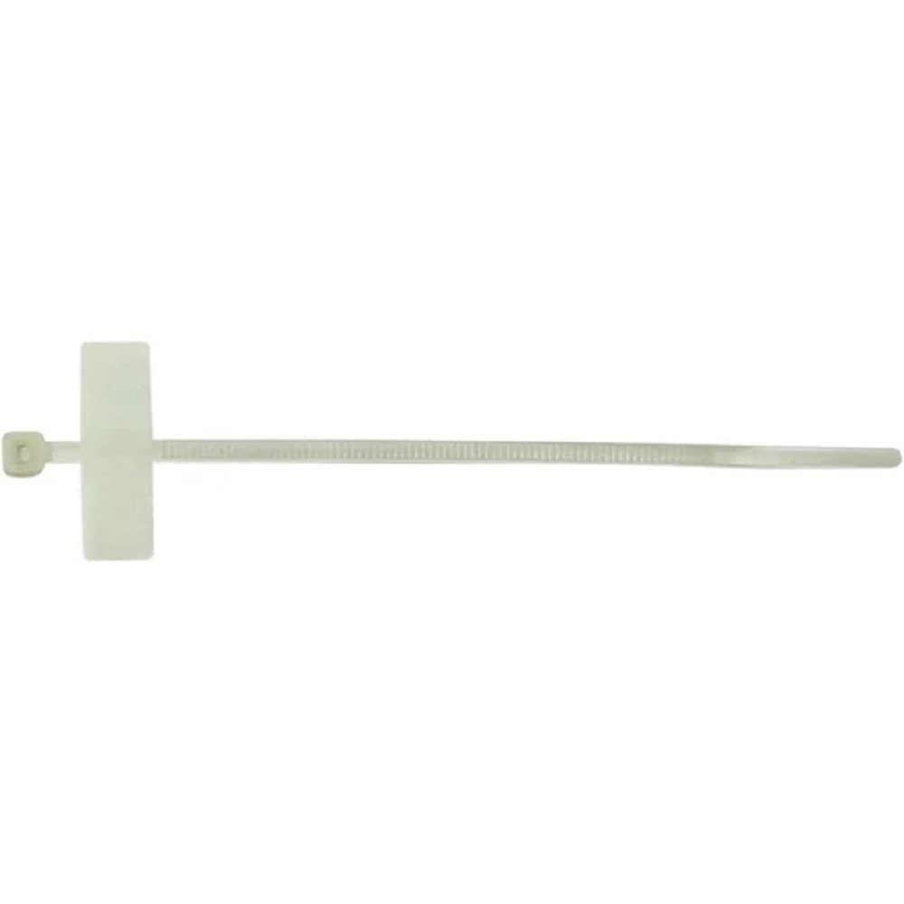 Gembird MPT-210x3.0 Стяжки пластиковые 210 мм х 3.0 мм с площадками для маркировки (100 шт.)(MPT-210x3.0)