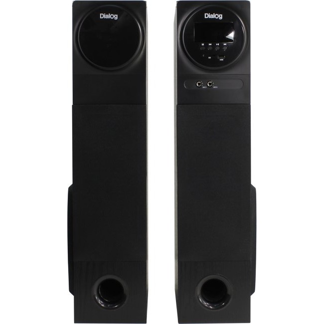 Dialog Progressive AP-2300 BLACK - акустические колонки 2.0, 2*40W RMS,  Bluetooth, FM+USB+SD reader