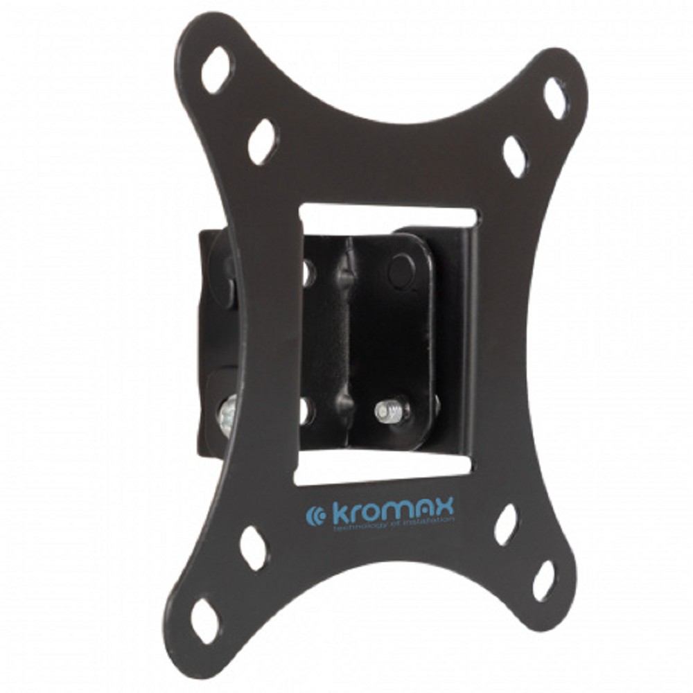 Kromax VEGA-6 new black, наст. для TV 15"-32", max 20 кг, 1 ст св., нак. +5° -15°, от ст. 30 мм, max VESA 100x100 мм.