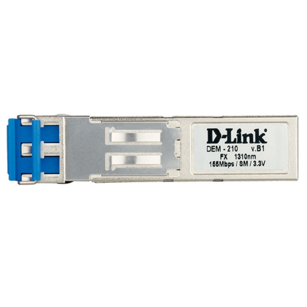 D-Link DEM-210/10/B1A SFP-трансивер, 100Base-LX (Duplex LC), 1310нм, одномод, до 15км, 10шт в упаковке 
