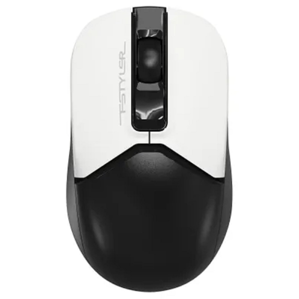 A-4Tech Мышь Fstyler FB12 черный/белый оптическая (1200dpi) беспроводная BT/Radio USB (3but) [1595332]