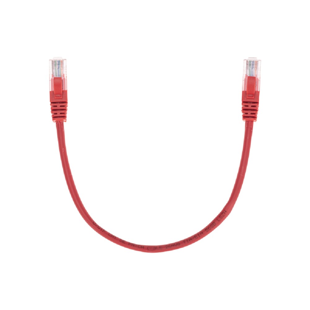 Rexant (02-0103-03) Патч-корд U/UTP, CAT 5e, RJ45-RJ45, 26AWG, LSZH, красный, 0,3м