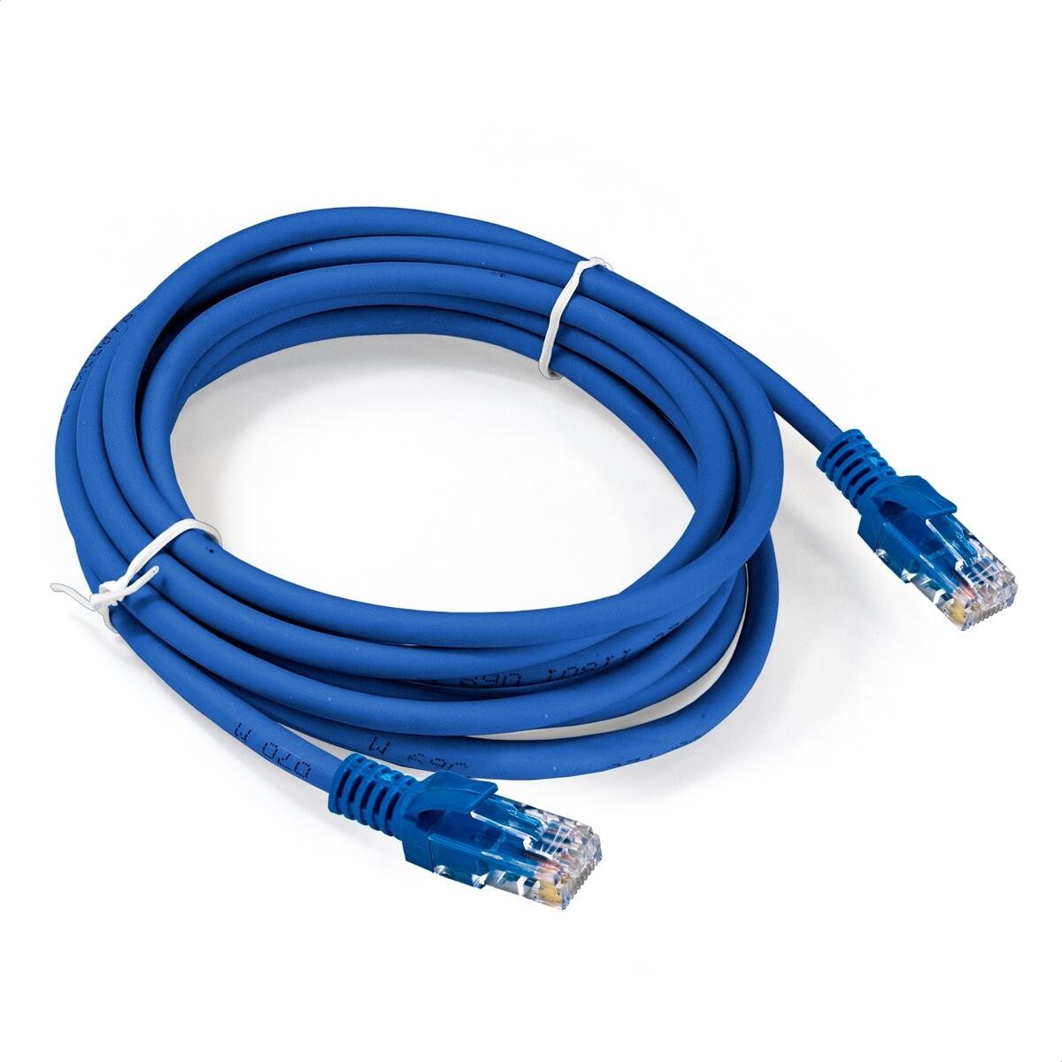 Exegate EX300497RUS Патч-корд медный ExeGate UTP-RJ45-RJ45-5e-CU-3M-BL, UTP, cat.5e, 3м, синий