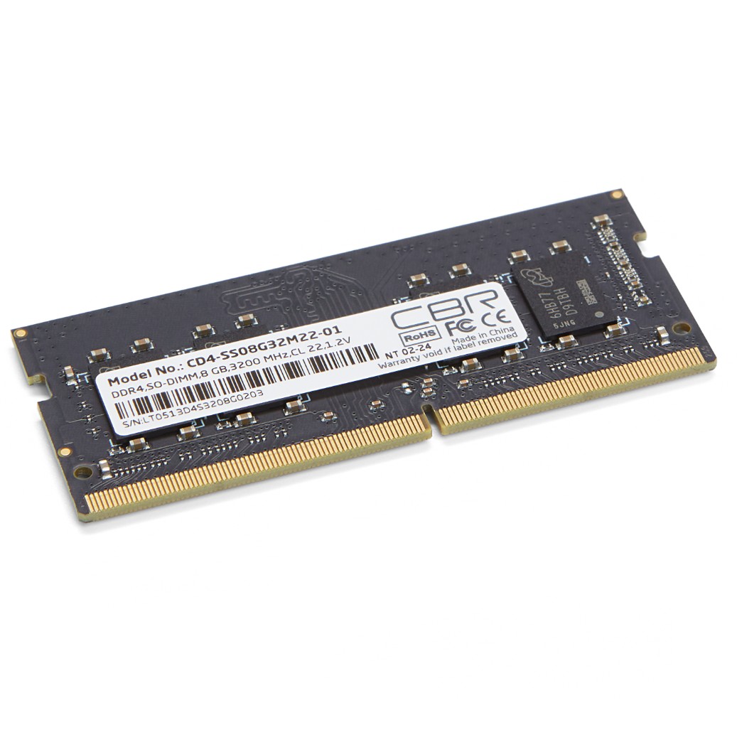 CBR DDR4 SODIMM 8GB CD4-SS08G32M22-01 PC4-25600, 3200MHz, CL22, 1.2V