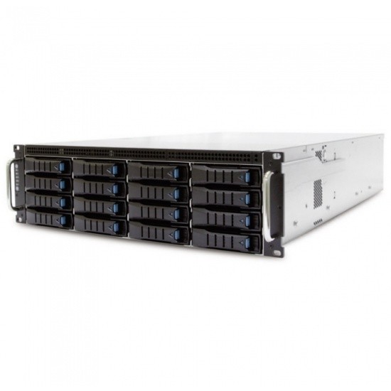 XE1-3ET00-01 RSC-3ET, 3U, 16xSATA/SAS HS 3,5/2,5" universal bay + 2x2,5" 15mm rear HS bay  + 4x2,5" 7mm internal bay, up to 12"(W) x 13"(D) E-ATX, 1x12G 16-port EOB BP with 3xSFF-8643, 3x 80x38mm fan 