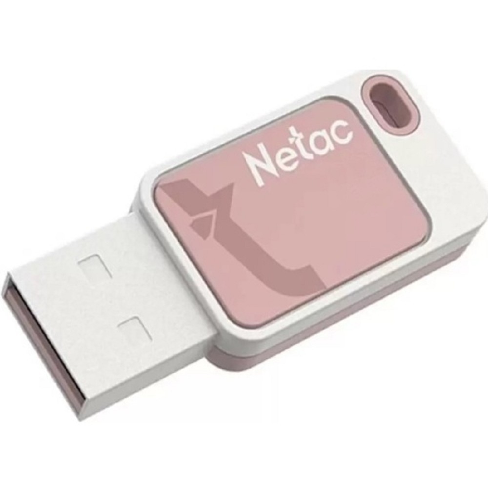 Netac USB Drive 64GB UA31  <NT03UA31N-064G-20PK>, USB2.0, розовая