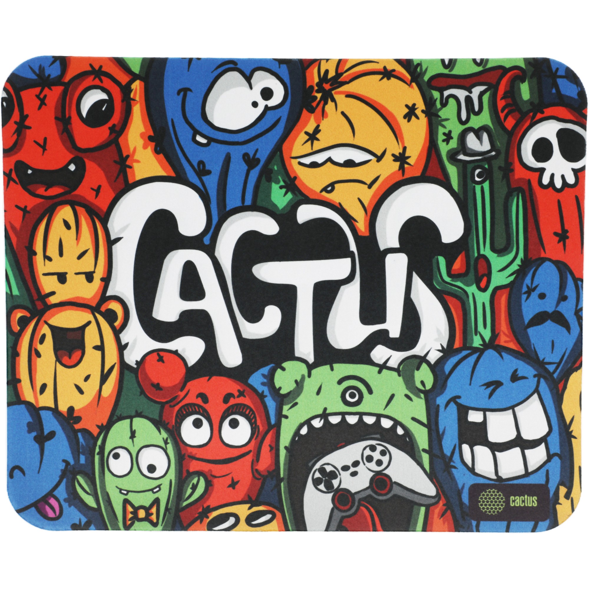 Коврик для мыши Cactus CS-MP-D03M Colorful Cacti 300x250x3мм
