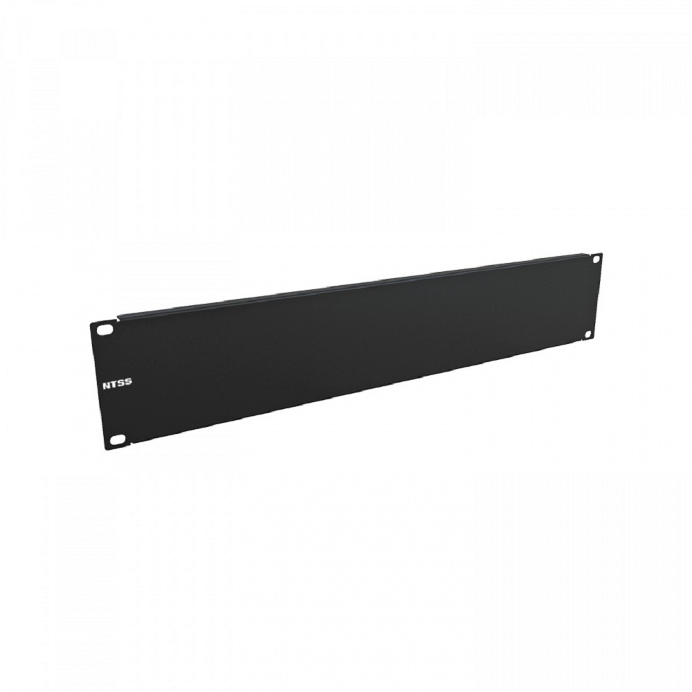 NTSS Панель 2U заглушка NTSS, крепление 19 2U, черный RAL 9005 NTSS-FUB-2U-BL