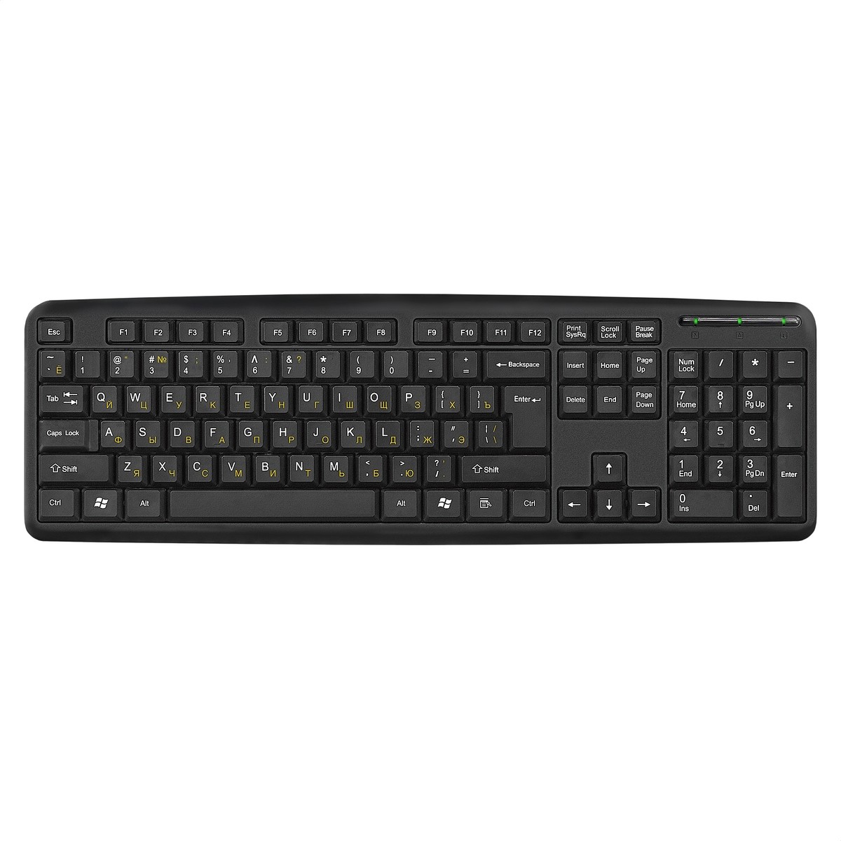 Exegate EX279937RUS Клавиатура Exegate LY-331, <USB, шнур 1,5м, черная, 104кл, Enter большой>, OEM