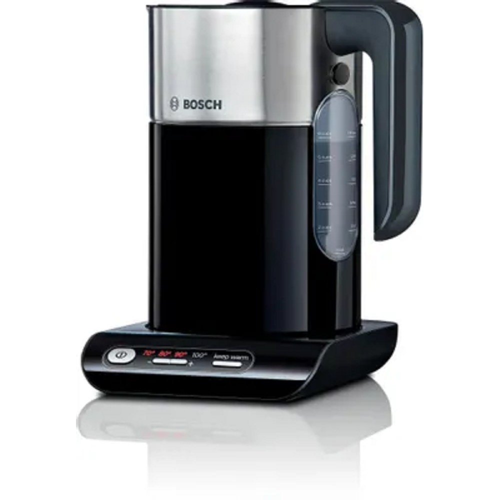 BOSCH TWK8613P Чайник,1.5л, 2400Вт, черно-серебристый