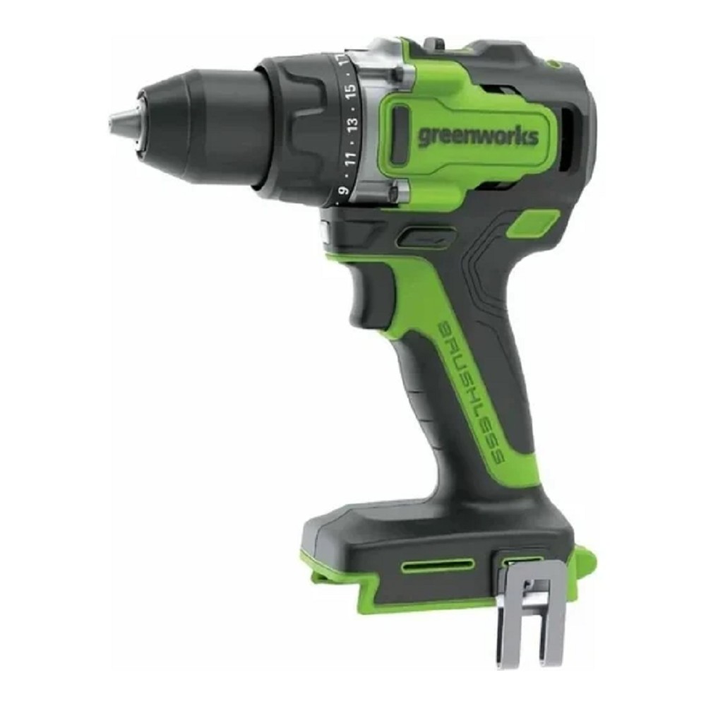 Greenworks GD24DD140 Дрель-шуруповерт аккумуляторная,  24V, 140 Нм, бесщеточная, без АКБ и ЗУ [3707607]