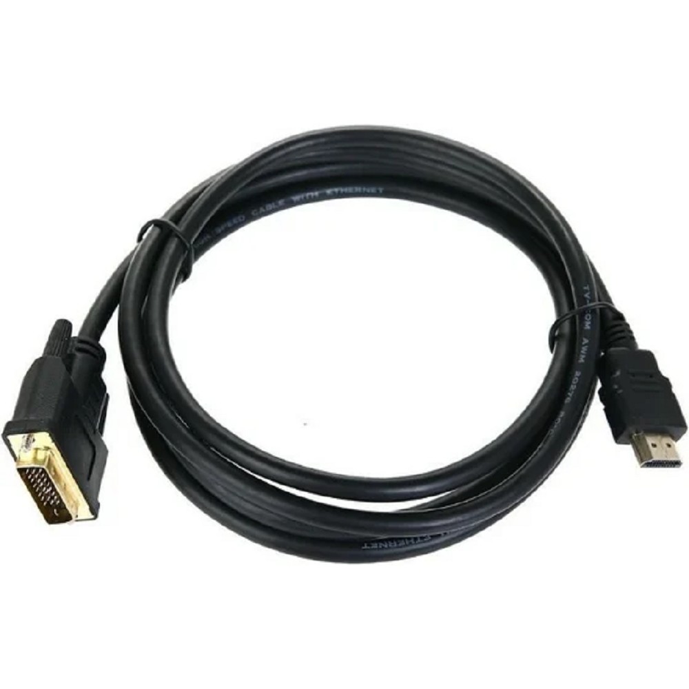 TV-COM Кабель (L)CG135E-2M HDMI to DVI-D Dual Link (19M -25M) 2м[6939510900101]