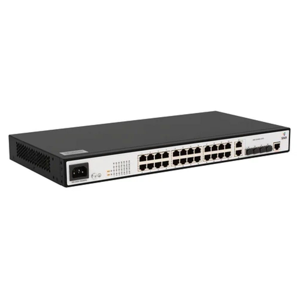 SNR SNR-S2985G-24TC Управляемый гигабитный коммутатор уровня 2, 24 порта 10/100/1000Base-T, 2 порта Combo 10/100/1000Base-T|100/1000Base-X SFP, 2 порта 100/1000Base-X SFP, встроенный БП ~220V AC