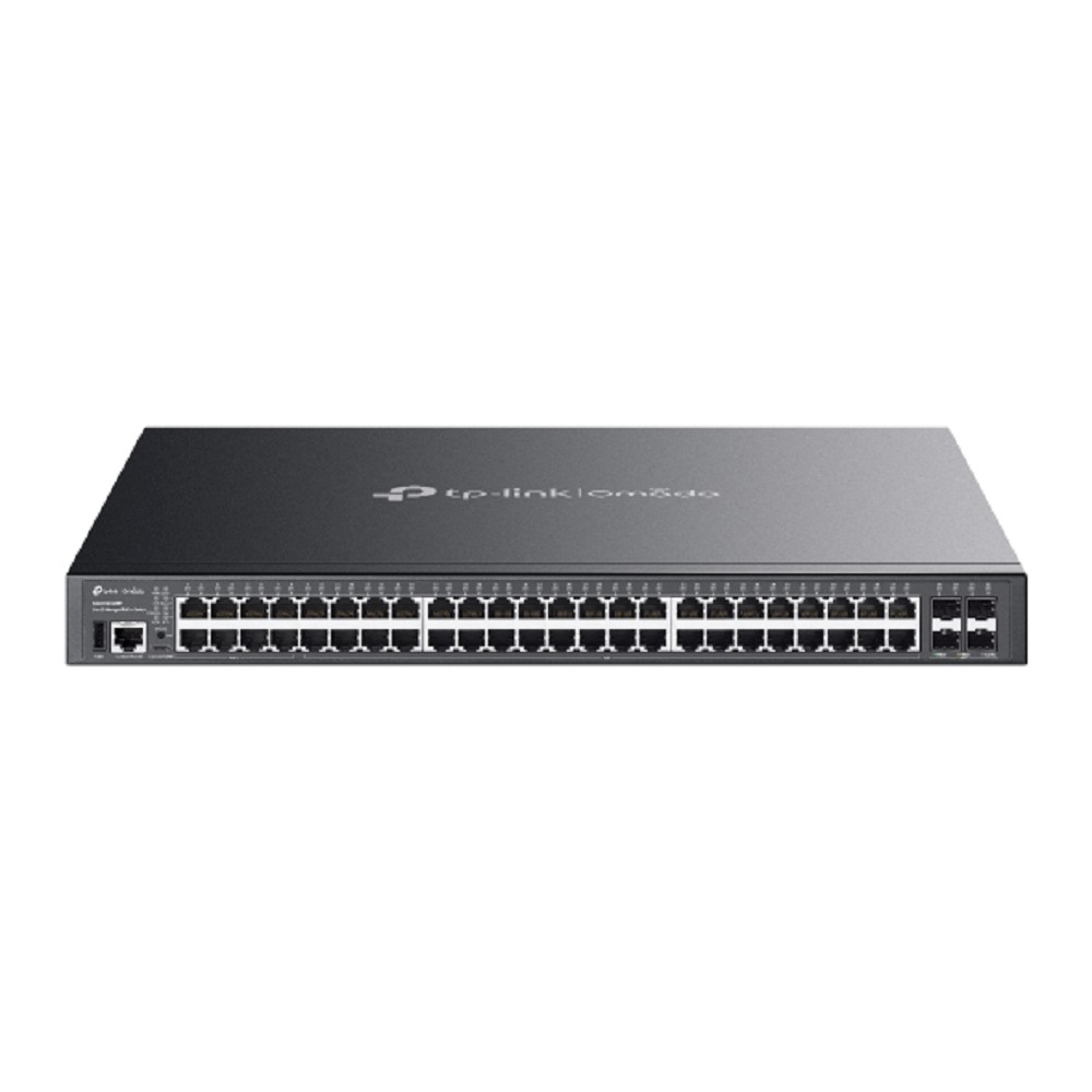 TP-Link SG5452XMPP Omada 48-портовый гигабитный стекируемый управляемый РоЕ++ коммутатор уровня L3 с 4 SFP+ слотами 10G