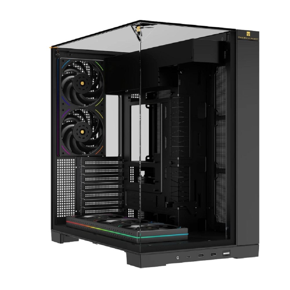 Thermalright Корпус TR-A70 FanUB / Black / TG / TL-UB36R+TL-UB24 PWM Fans / USB TYPE-C / ATX  / TRA70FUBB