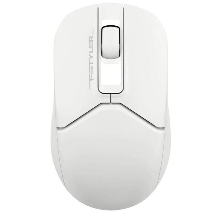 A-4Tech Мышь Fstyler FB12 белый оптическая (1200dpi) беспроводная BT/Radio USB (3but) [1595330]