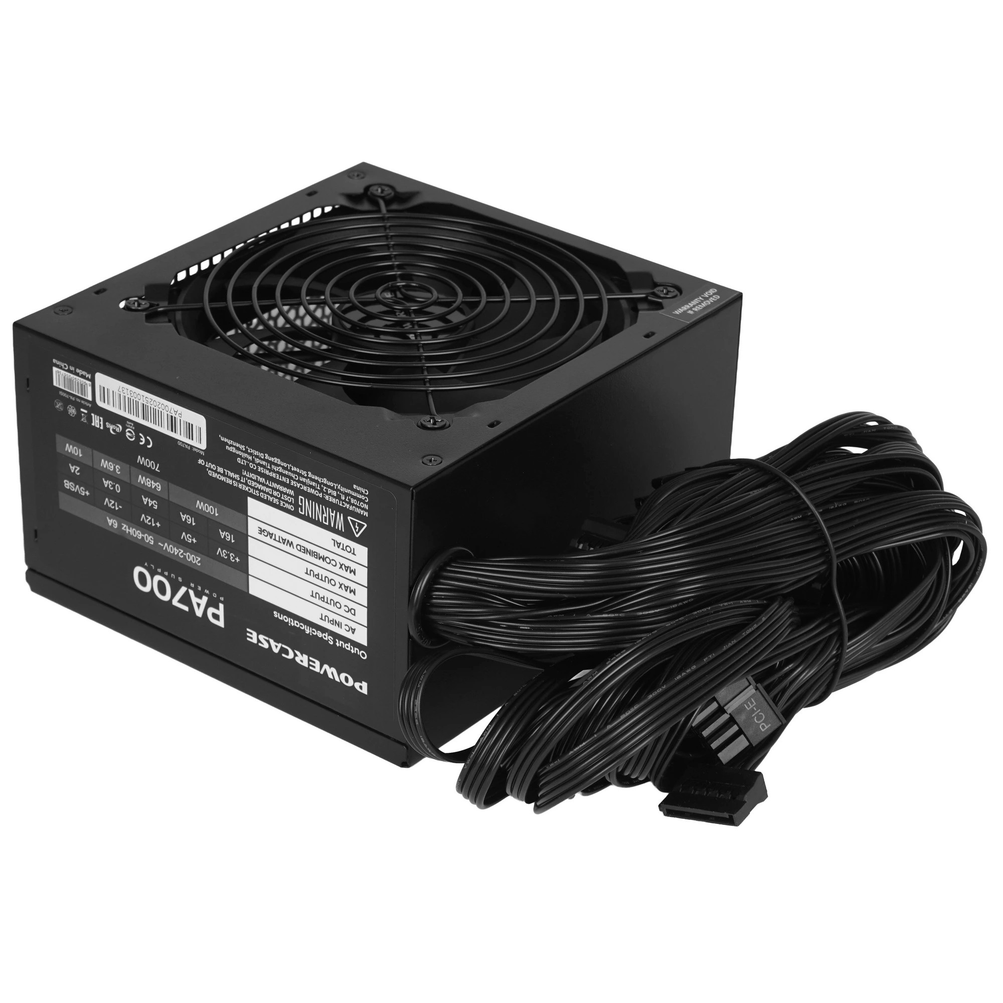 Powercase PA700 (ATX 2.31, 700W, APFC, 120mm Fan) / PA-700SI