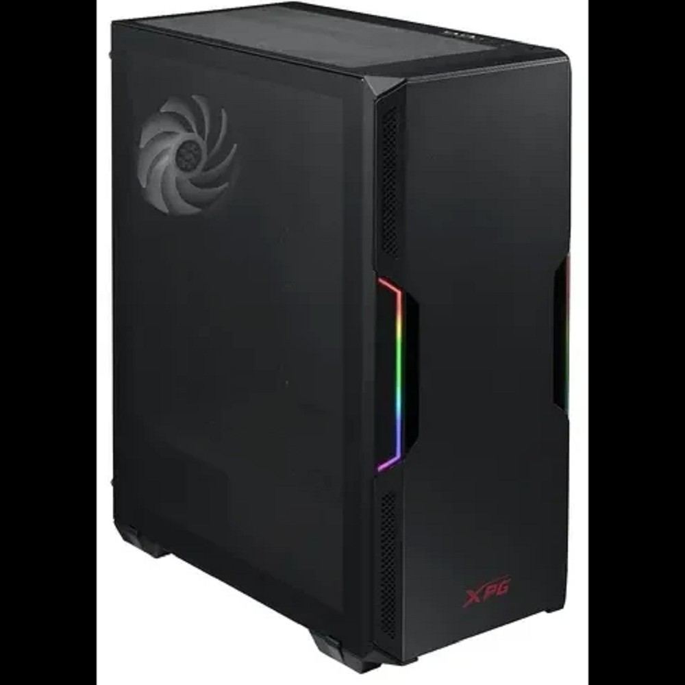 XPG STARKER BLACK (STARKER-BKCWW) (Midi-Tower, черный, TG, 120mm ARGB fan + 120mm fan)