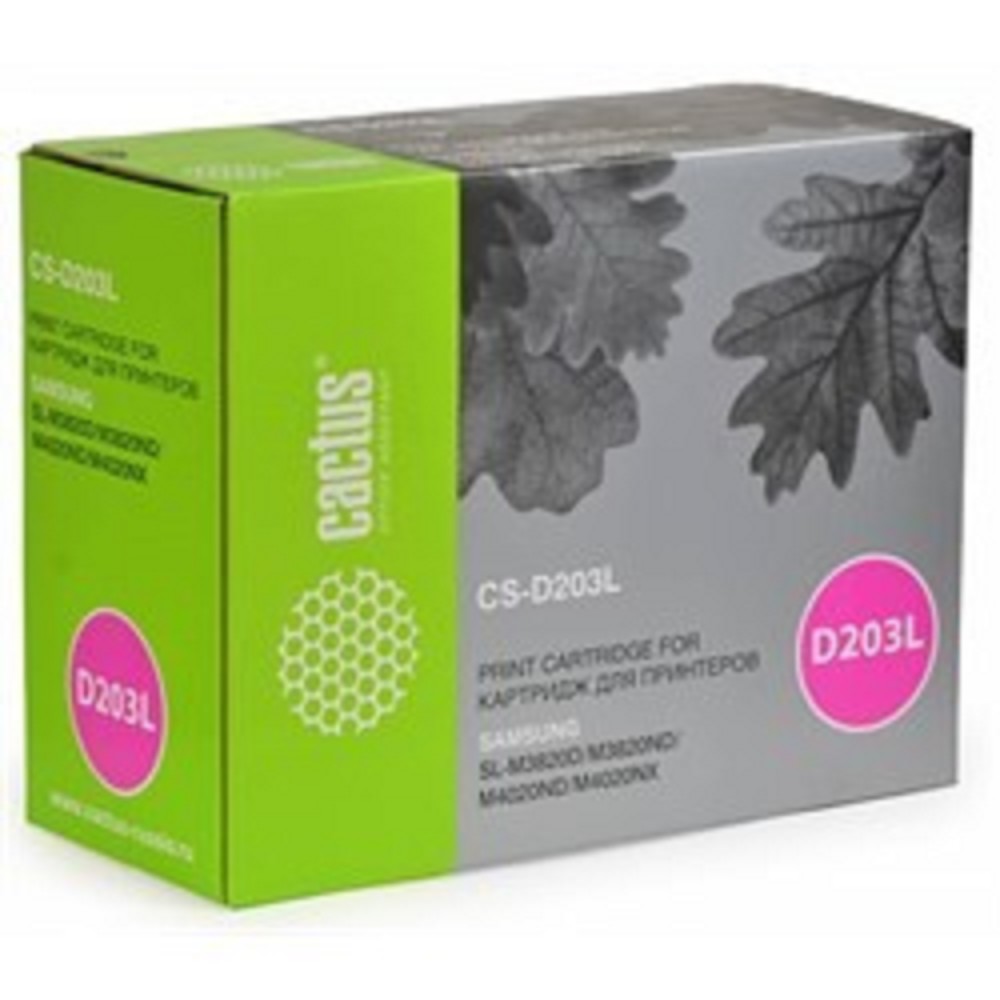 CACTUS MLT-D203L/SEE  [CS-D203L] Тонер-картридж   для Samsung SL-M3820D/M3820ND/M4020ND/M4020NX, 5000 стр., черный