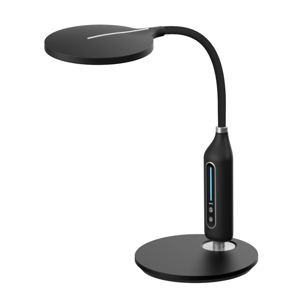 Camelion KD-862  C02 черный LED(Свет-к наст, 10Вт, 580 лм Сенсорное управление, регулировка яркости и цветовой температуры)