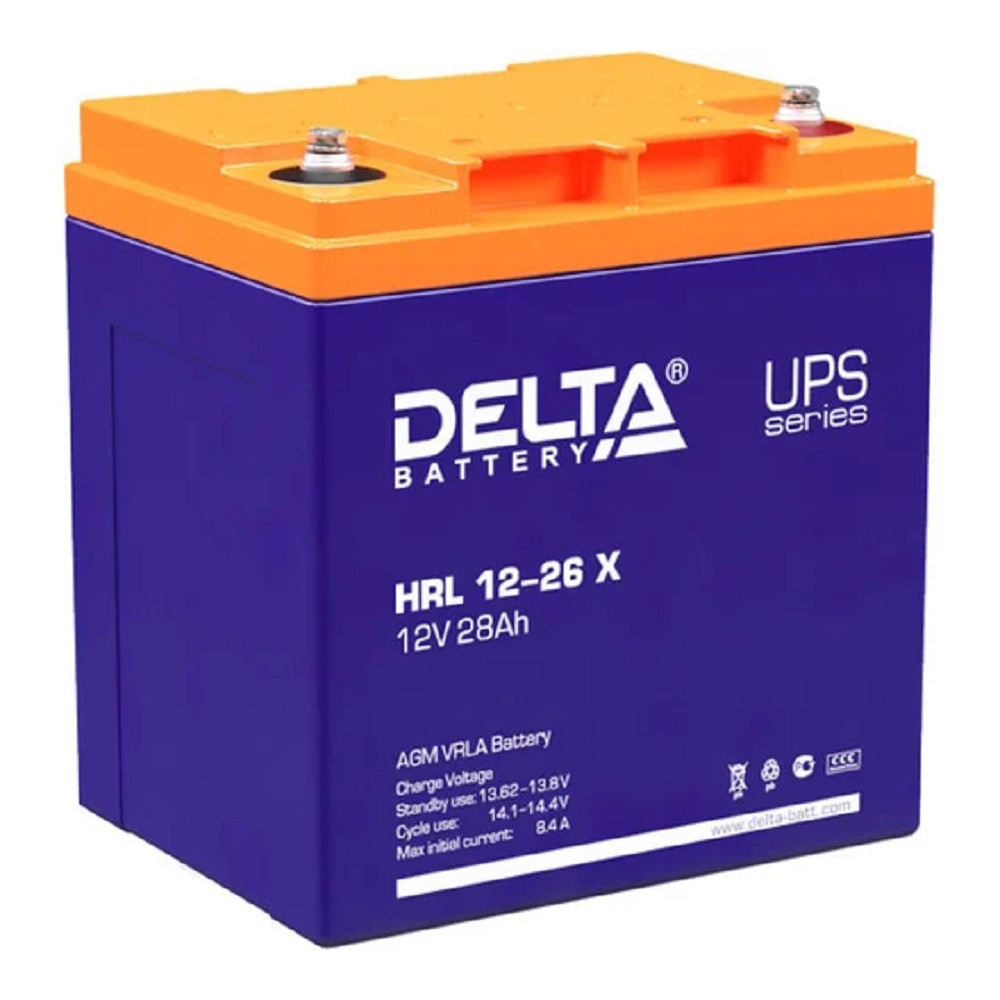 Delta HRL 12-26 Х (28А\ч, 12В) свинцово- кислотный аккумулятор
