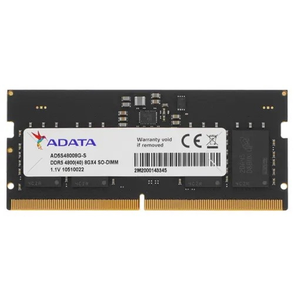 A-data DDR5 SODIMM 8GB DDR5-4800 AD5S48008G-S, CL40, 1.1V 