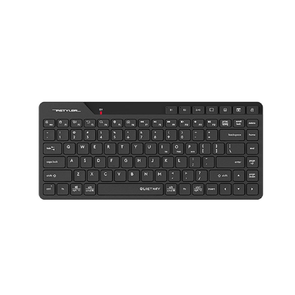Клавиатура беспроводная A4Tech Fstyler FBK26C AS черный (USB, BT/Radio, slim Multimedia) (FBK26C AS)