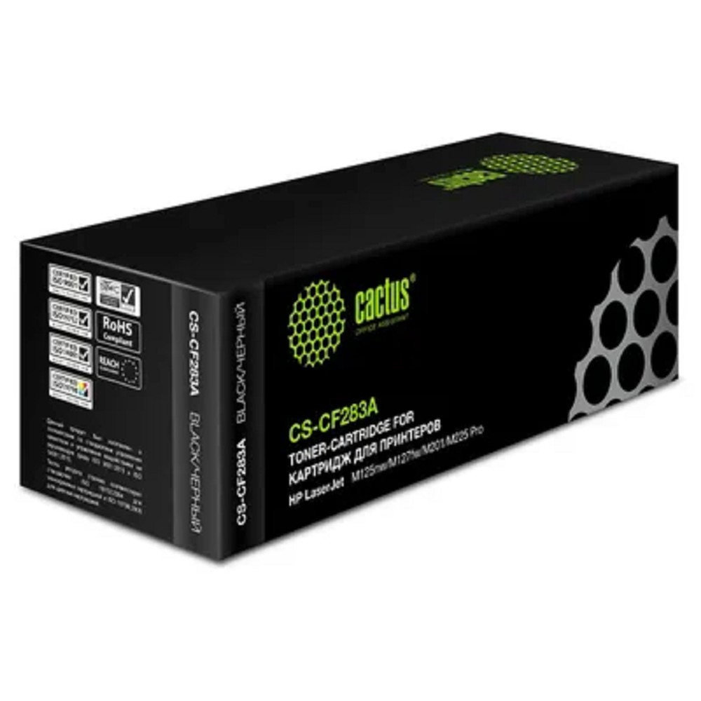 Тонер Картридж Cactus CS-CF283A черный для HP LJ Pro M125nw/M127fw (1500стр.)