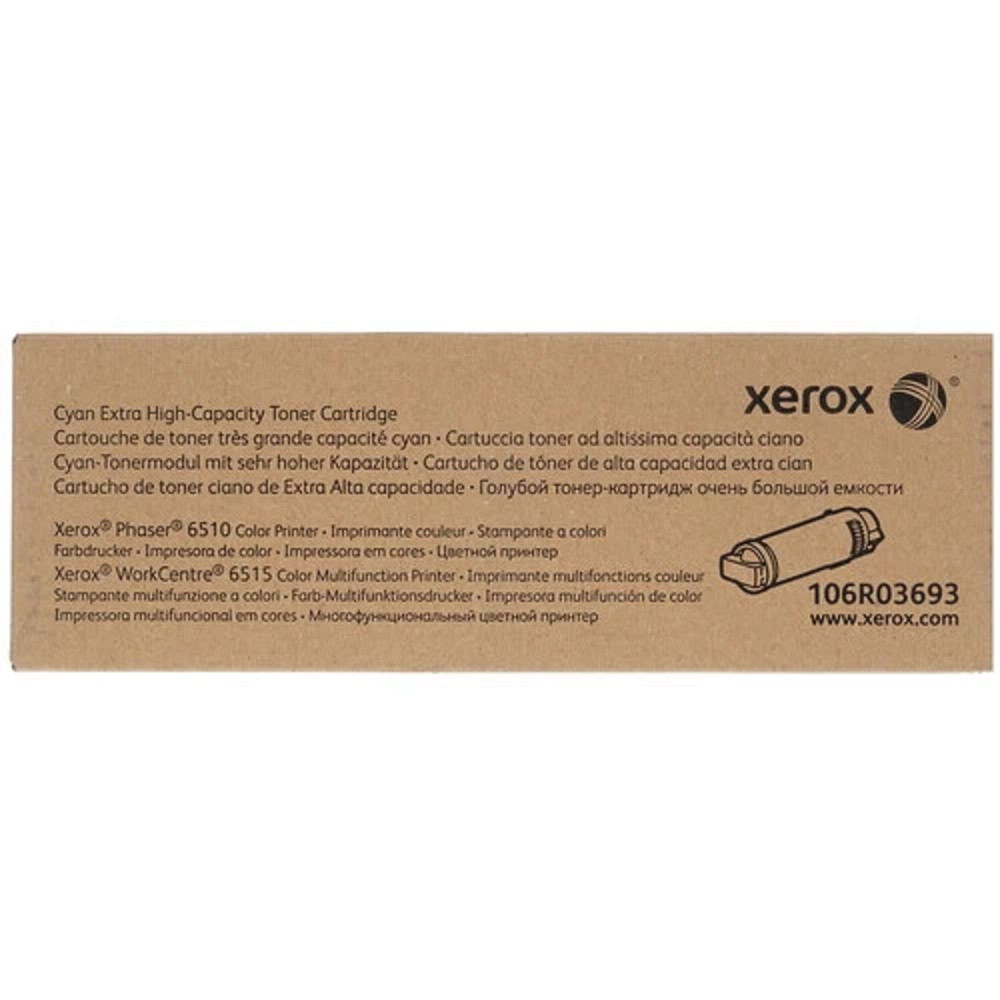 XEROX 106R03693 Тонер-картридж экстра-повышенной емкости для Phaser 6510/6515 голубой, 4300 стр.