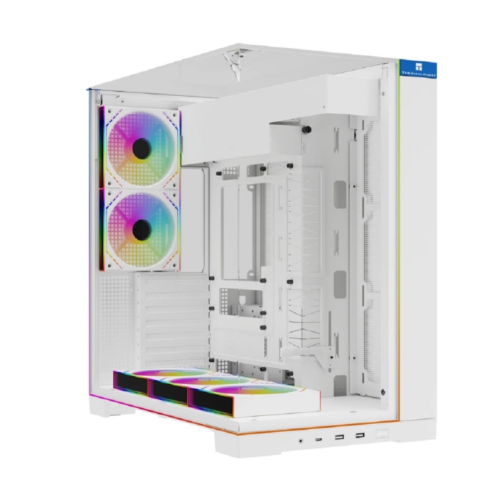 Thermalright Корпус TR-A70 ARGB White FAN5-M / TG / 5 x120mm ARGB PWM Fans / ARGB Strip / USB TYPE-C / ATX  / TRA70AF5MW