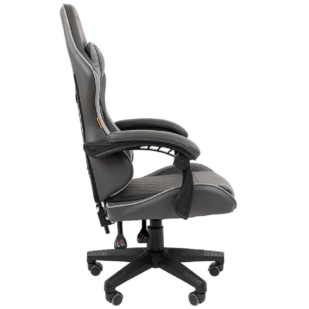 Офисное кресло Chairman CH28 экокожа, черно-серый (7162899)