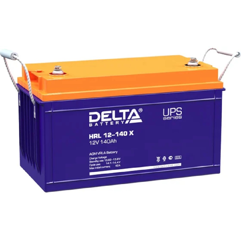 Delta HRL 12-140 X (140А\ч, 12В) свинцово- кислотный  аккумулятор