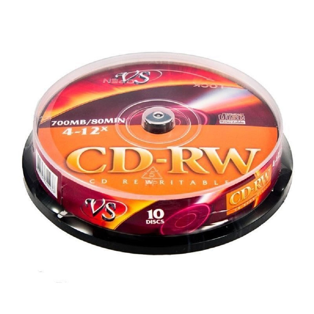 Повреждение упаковки VS CD-RW 80 4-12x CB/10 (VSCDRWCB1001) (620236)
