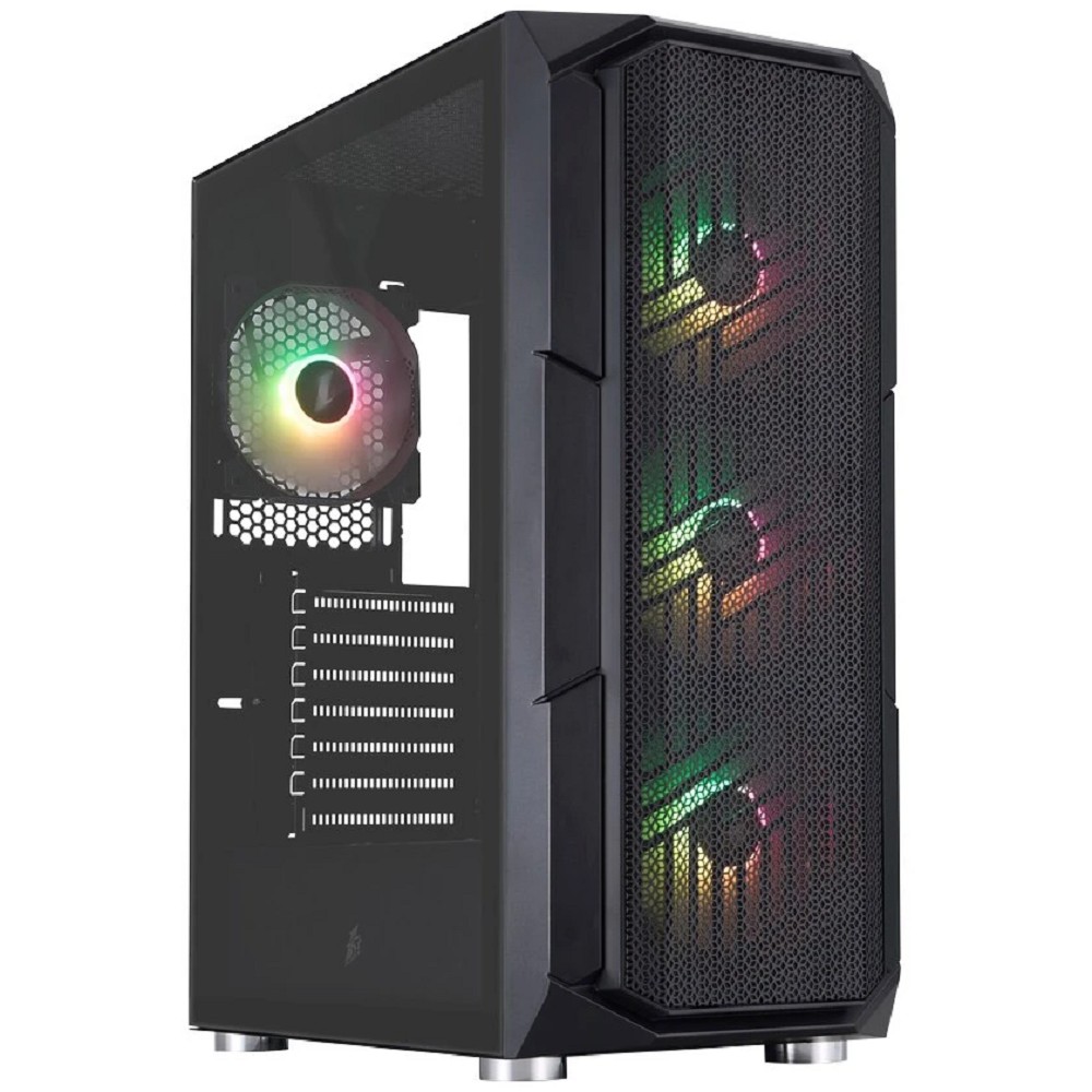 1STPLAYER FIREBASE XF Black / ATX / 4x120mm ARGB fans / XF-BK-4F7