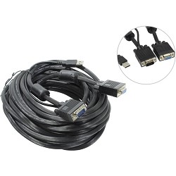 ProCase [CE1000] Кабель 10.0м PS/2 + USB для KVM переключателей Procase  серии Е 