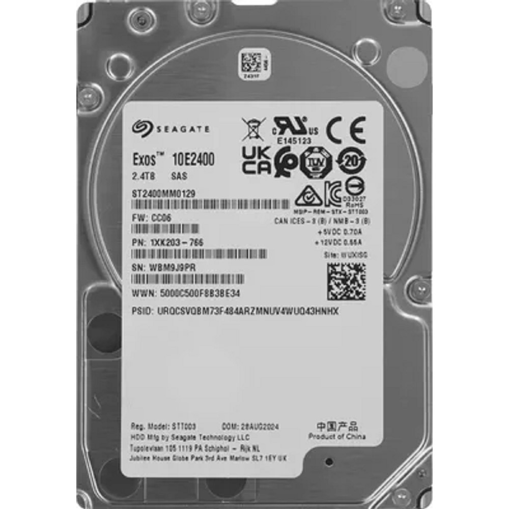 2.4TB Seagate Enterprise Performance 10K.9 (ST2400MM0129) {SAS 12 Gb/s,  10000 rpm, 256mb, 2.5", гибридный} OFFICIAL RECERTIFIED 