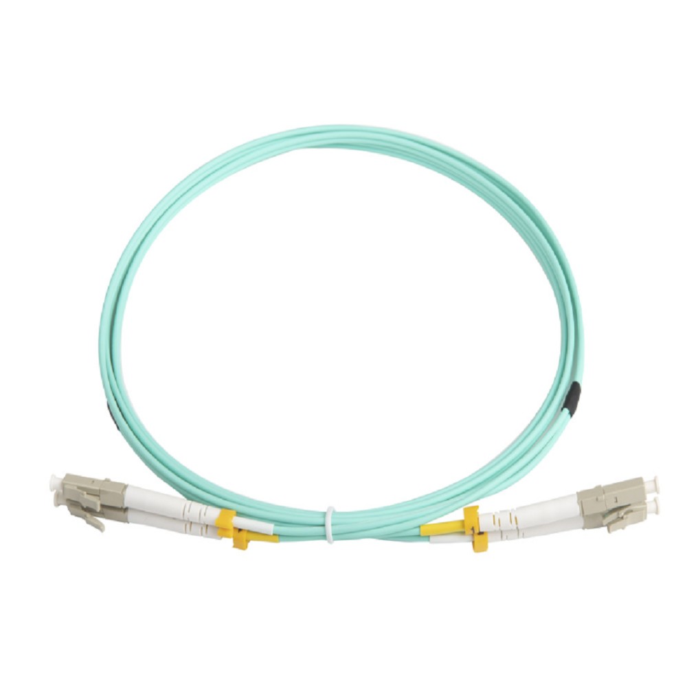 Hyperline FC-503-LC-LC-10G-2M (FC-D2-503-LC/PR-LC/PR-H-2M-LSZH-AQ) Патч-корд волоконно-оптический (шнур) MM 50/­125(OM3), LC-LC, duplex, LSZH, 2 м