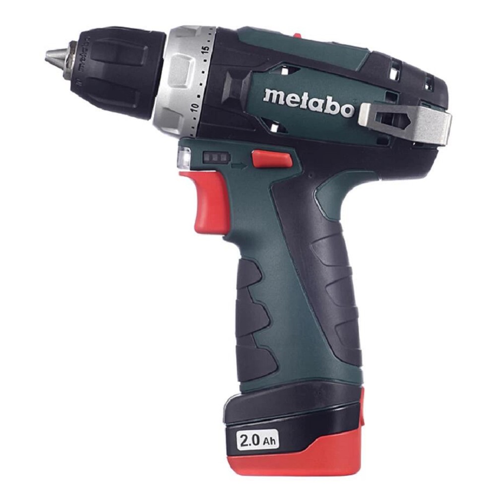 Metabo PowerMaxx BS Безударная дрель-шуруповерт [600080500] { 12В 2х2.0,LC40,патр.,кейс, вес 0.8 кг }
