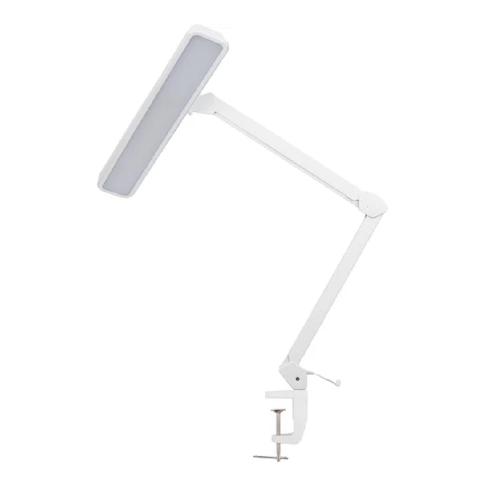 Rexant (31-0410) Лампа настольная бестеневая, струбцина, ECO light, 324 SMD LED, диммер, теплый/холодный свет, белая 