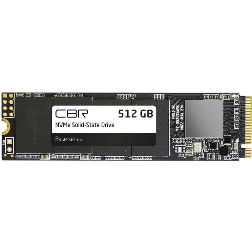 CBR SSD-512GB-M.2-BS24b-AIO-V2, Внутренний SSD-накопитель, 512 GB, M.2 2280, PCIe 3.0 x4, NVMe 1.3, 3D TLC NAND [Сборка AiO] V2
