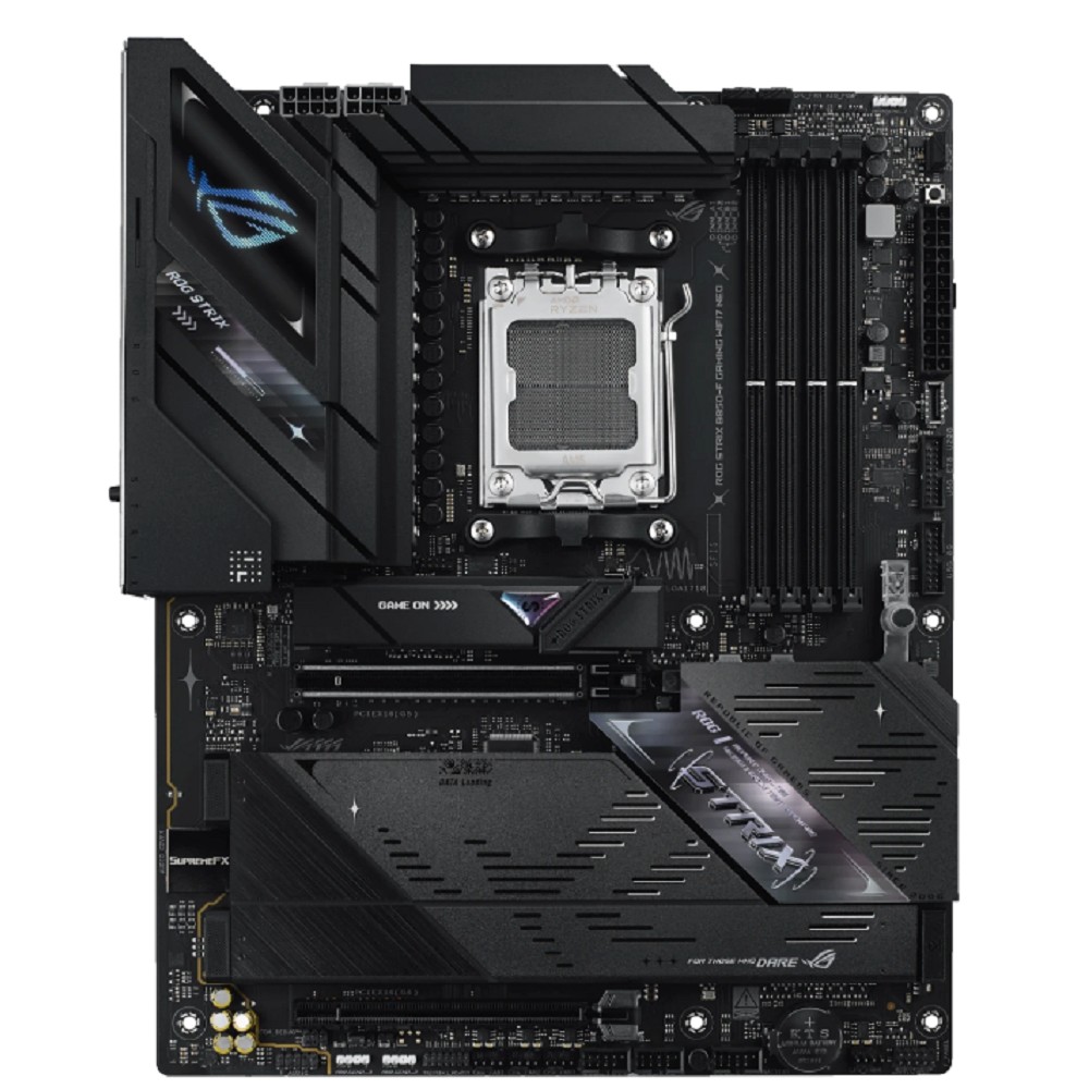 ROG STRIX B850-F GAMING NEO (Socket AM5, ATX, 4xDDR5(256GB), HDMI, 1xPCIe 5.0x16/1xPCIe 4.0x16, 2xSATA 6Gb/s, 4xM.2,1xLAN (5GbE), Wi-Fi 7, BT, 3xType-C, 5xUSB 3.0, 2xUSB2.0)