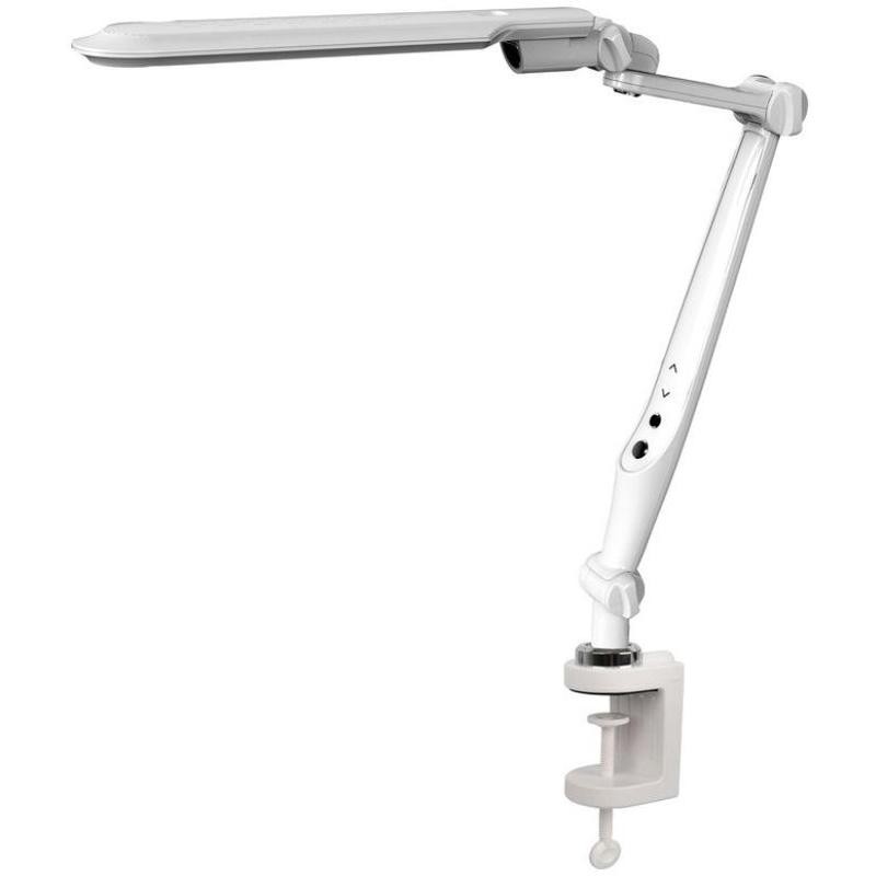 Camelion KD-830  C01 бел LED (Свет-к наст.,10 Вт,230В, на струбц.,600 лм,сенс. рег.ярк и цвет.темп.)