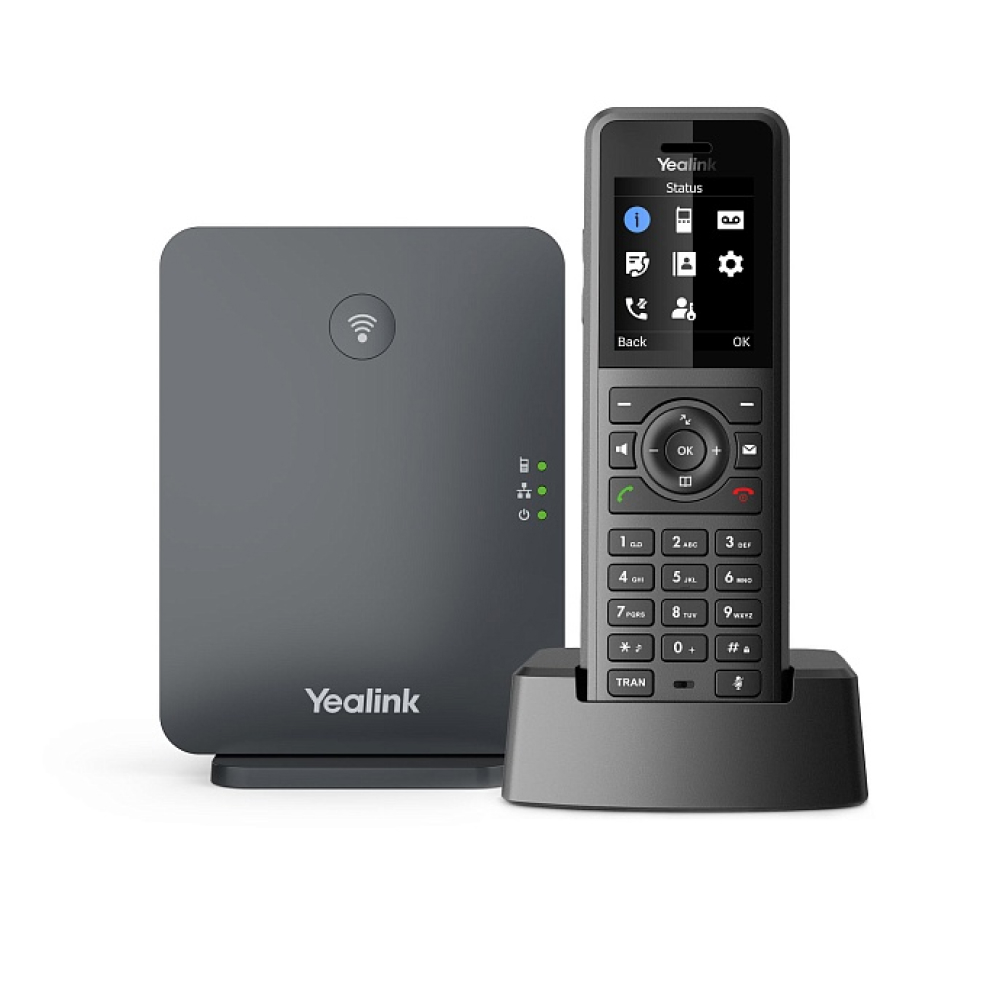 Yealink SIP - W77P телефон (база W70B + трубка W57R) до 10 SIP-аккаунтов, до 10 трубок на базу, до 20 одновременных вызовов, шт"
