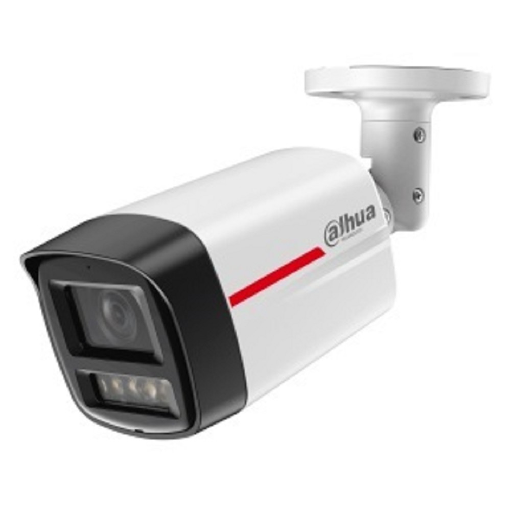 DAHUA DH-IPC-HFW2249TLP-S-LED-0600B-PRO Уличная цилиндрическая IP-видеокамера WizColor 2Мп, 1/2.9” CMOS, объектив 6.0мм, видеоаналитика, микрофон, LED 50м, IP67, металл