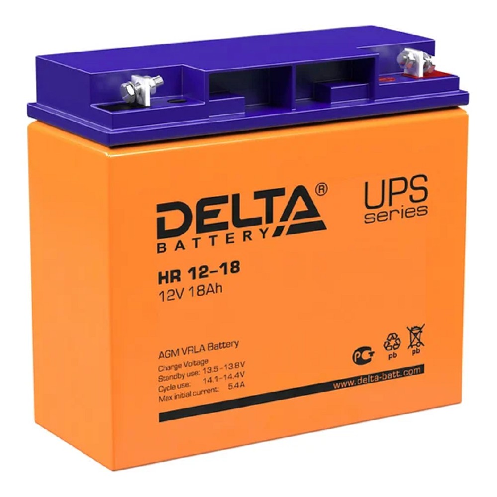 Delta HR 12-18 (18 А\ч, 12В) свинцово- кислотный аккумулятор
