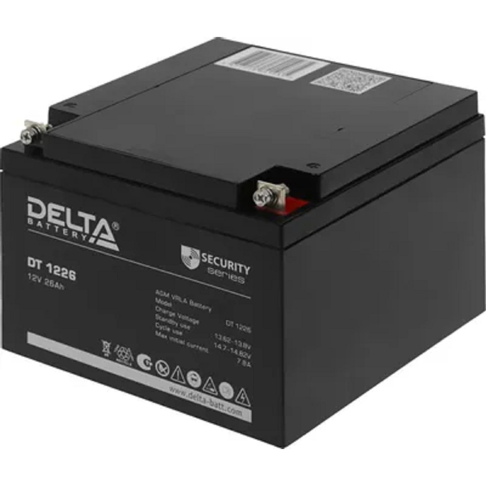 Delta DT 1226 (26 А\ч, 12В) свинцово- кислотный аккумулятор  