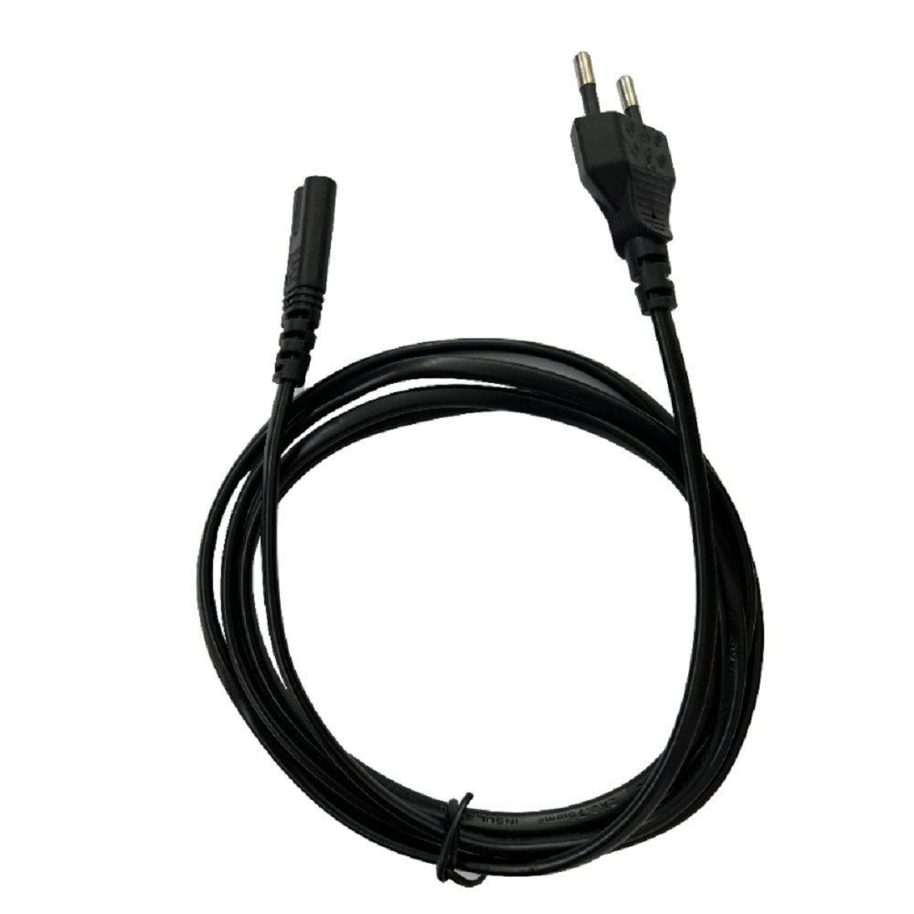 Bion Кабель питания 1.8м, Евровилка с заземлением Schuko-C7 (2-pin), 0.75мм, 10А, черный [BXP-PC-386-VDE]