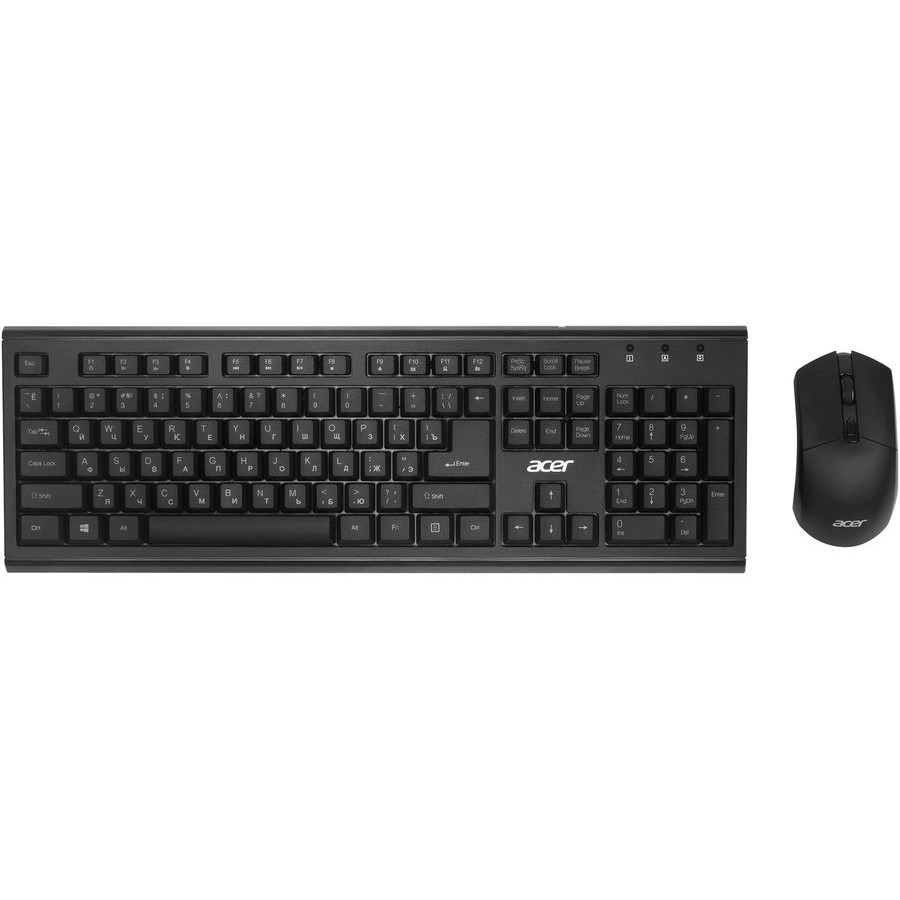 Acer OKR120 [ZL.KBDEE.007] Комплект (клавиатура + мышь) черный USB беспроводная 