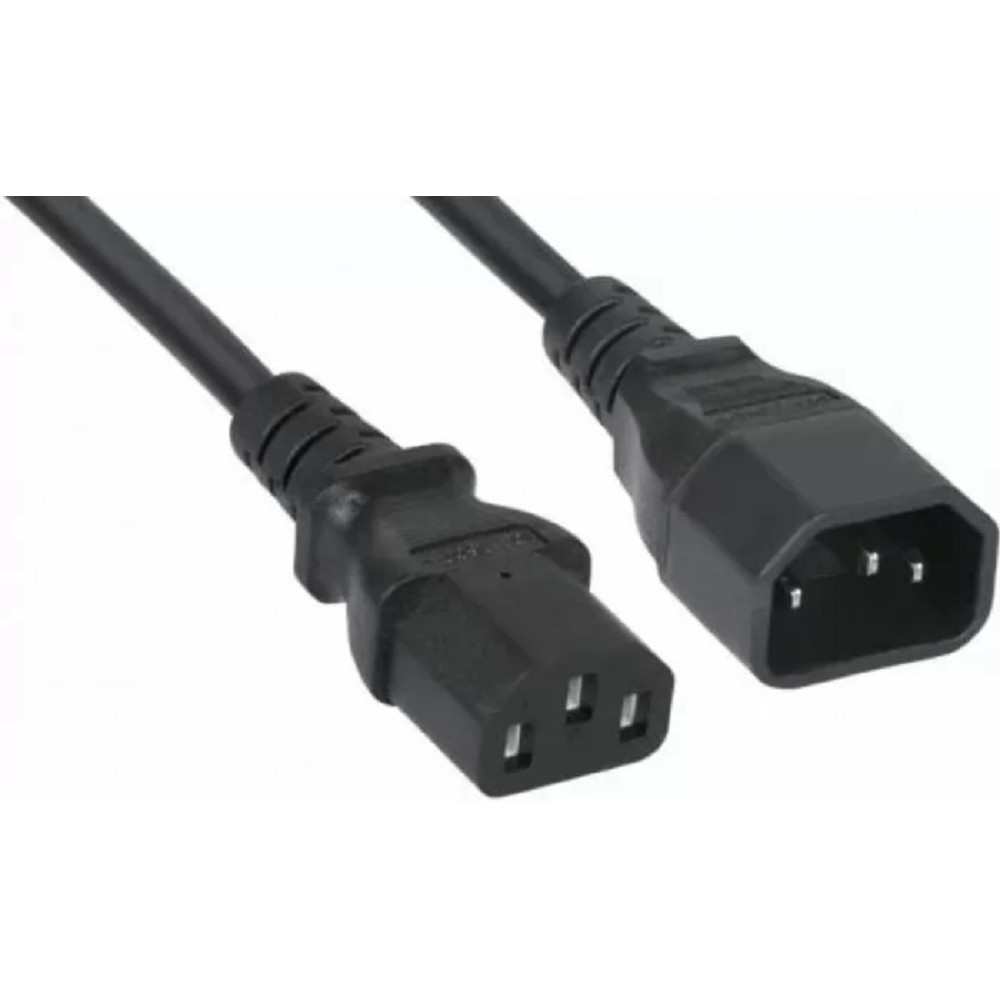 Filum Кабель питания FL-PC-C13/C14-C3-3.0-BK ПВС-АП 3x1.5 С13 - C14, 220/250В, 10А, чёрный, 3м (974707)