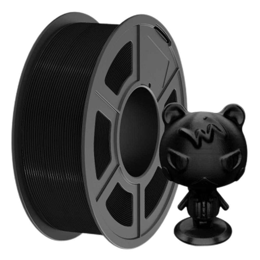 Филамент NVPRINT TPU Silk Black для 3D печати диаметр 1.75мм  длина 330 метров  масса 1 кг